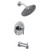 Moen Gibson Posi Temp Pressure Balancing Modern Tub and Shower Trim with 8 Inch Rainshower in Chrome - T3003EP