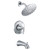 Moen Glyde Tub Shower Faucet System with Rainshower Showerhead without Valve in Chrome - T2843EP