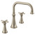 Moen Colinet Two Handle Deck Mount Roman Tub Faucet Trim with Cross Handles in Brushed Nickel - TS44505BN