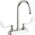 Chicago Faucets W4D-GN2AE1-317ABCP Hot and Cold Water Workboard Sink Faucet