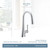 Moen Kurv Stainless Pulldown Kitchen Faucet Featuring Power Boost and Reflex Transitional Kitchen Faucet One Handle Easy Installation Spot Resist Finish in Spot Resist Stainless - 9126SRS