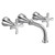 Moen Colinet Traditional Two Handle Widespread High Arc Bathroom Faucet with Cross Handles in Chrome - TS44103