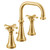 Moen Colinet Traditional Two Handle Widespread High Arc Bathroom Faucet with Cross Handles in Brushed Gold - TS44103BG
