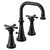 Moen Colinet Traditional Two Handle Widespread High Arc Bathroom Faucet with Cross Handles in Matte Black - TS44103BL