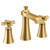 Moen Flara Two Handle 8 in. Widespread Cross Handle Bathroom Faucet Trim Kit Sold Separately in Brushed Gold - TS6985BG