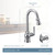 Moen Paterson One Handle Pulldown Bar Faucet with Power Clean Includes Interchangeable Handle in Matte Black - S52003BL