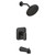 Moen M CORE 3 Series 1 Handle Eco Performance Tub and Shower Trim Kit in Matte Black - UT3813EPBL