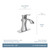 Moen Voss One Handle High Arc Bathroom Faucet with Drain Assembly for Single Hole Sink in Bronze - 6903ORB