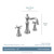 Moen Weymouth Two Handle Widespread Cross Handle Bathroom Faucet Trim Kit in Matte Black - TS42114BL