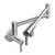 Moen Modern Wall Mount Swing Arm Folding Pot Filler Kitchen Faucet in Chrome - S665