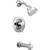 Moen Eco Performance Posi Temp Pressure Balancing Modern Tub and Shower Trim Kit Featuring Shower Head Lever Handle and Tub Spout in Chrome - T2193EP