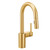 Moen One Handle Modern Pulldown Bar Faucet with Power Clean featuring Reflex Docking System in Brushed Gold - 5965BG