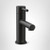 Moen One Handle Modern Bathroom Faucet with Drain Assembly and Optional Deckplate in Matte Black - 6190BL
