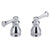 Closeout Open Box Delta Orleans H269 Metal Lever Handle Set - Kitchen or Bathroom - Two Handle Lever: Chrome