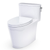 TOTO Aurora One Piece Skirted & Elongated Toilet 1.0 GPF with Seat & Right Hand Lever - Cotton