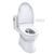 TOTO Redington One Piece Elongated Toilet 1.28 GPF with S7A Bidet Seat & Autoflush - Cotton