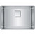 Franke PTX110-25 Pescara Undermount 18Ga Stainless Steel Single Bowl Sink