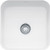 Franke CCK110-15 White Cisterna Fireclay Undermount Single Bowl