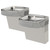 Elkay Versatile Wall Mount Bi-level ADA Cooler Non-filtered Refrigerated Light Gray Granite