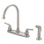 Olympia K-5342-BN ACCENT Series Two Handle Kitchen Faucet W/Side Spray PVD: Brushed Nickel