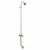 Outdoor Shower Company WM-442-CHV-FS Wall Mount Short Cold Water Shower w/Foot Shower