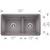 Blanco 442527 Precis 1.75 Low Divide Undermount - Metallic Gray