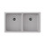 Elkay Quartz Classic 33" x 18-1/2" x 5-1/2", Double Bowl Undermount ADA Sink with Perfect Drain, Greystone