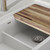 Elkay Fireclay 33" x 19-15/16" x 9-3/16" 60/40 Double Bowl Farmhouse Workstation Sink with Aqua Divide White