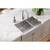 Elkay Crosstown 18 Gauge Stainless Steel 35-7/8" x 20-1/4" x 9", 60/40 Double Bowl Farmhouse Sink
