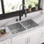 Elkay Crosstown 18 Gauge Stainless Steel 33" x 22" x 9" 2-Hole Equal Double Bowl Dual Mount Sink Kit