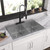 Elkay Crosstown 18 Gauge Stainless Steel 33" x 22" x 9", 3-Hole Equal Double Bowl Dual Mount Sink Kit