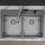Elkay Crosstown 18 Gauge Stainless Steel 33" x 22" x 9" FR2-Hole Equal Double Bowl Dual Mount Sink Kit