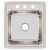 Elkay Lustertone Classic Stainless Steel 19-1/2" x 22" x 10-1/8" 3-Hole Single Bowl Drop-in Sink