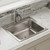 Elkay Lustertone Classic Stainless Steel 25" x 22" x 8-1/8", 3-Hole Single Bowl Drop-in Sink