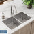 Elkay Crosstown 18 Gauge Stainless Steel 31-1/2" x 18-1/2" x 9" Equal Double Bowl Undermount Sink Kit
