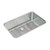 Elkay Lustertone Classic Stainless Steel 30-1/2" x 18-1/2" x 10" Single Bowl Undermount Sink Kit with Perfect Drain