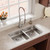 Elkay Lustertone Classic Stainless Steel, 30-3/4" x 18-1/2" x 5-3/8", Double Bowl Undermount ADA Sink w/Perfect Drain