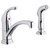 Elkay Everyday Two Hole Deck Mount Kitchen Faucet with Lever Handle and Side Spray Chrome