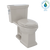 Toto Promenade II One Piece Elongated Universal Height Toilet with CEFIONTECT 1.28 GPF with SS224 SoftClose Seat in Bone