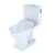 TOTO Connelly Two-Piece Elongated Dual Flush 1.28 and 0.9 GPF with CeFiONtect and Right Lever, WASHLET+ ready, Cotton White - MS494234CEMFRG#01