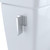 TOTO Legato WASHLET+ One-Piece Elongated 1.28 GPF Universal Height Skirted Toilet with CeFiONtect - Bone - MS624124CEFG#03