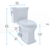 TOTO Promenade II 1G One-Piece Elongated 1 GPF Universal Height Toilet, Ebony - MS814224CUF#51