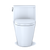 TOTO Nexus 1G One-Piece Elongated 1 GPF Universal Height Toilet with CeFiONtect and SS124 SoftClose seat, WASHLET+ ready, Cotton White - MS642124CUFG#01