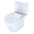 TOTO Nexus Two-Piece Elongated 1.28 GPF Universal Height Toilet with CeFiONtect and SS124 SoftClose seat, WASHLET+ ready, Cotton White - MS442124CEFG#01