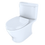 Toto Nexus Two Piece Elongated Auto Flush Washlet+ Ready Universal Height Toilet with CEFIONTECT 1.28 GPF with SS124 SoftClose Seat in Cotton White