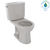 TOTO Drake II Two-Piece Round 1.28 GPF Universal Height Toilet with CeFiONtect - Sedona Beige - CST453CEFG#12