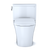 TOTO Nexus 1G Two-Piece Elongated 1 GPF Universal Height Toilet with CeFiONtect and SS234 SoftClose seat, WASHLET+ ready, Cotton White - MS442234CUFG#01