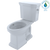 Toto Promenade II 1G Two Piece Elongated Universal Height Toilet with CEFIONTECT and Right Hand Lever 1.0 GPF Less Seat in Cotton White