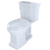 Toto Promenade II 1G Two Piece Elongated Universal Height Toilet with CEFIONTECT and Right Hand Lever 1.0 GPF Less Seat in Cotton White
