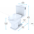 TOTO Connelly WASHLET+ Two-Piece Elongated Dual Flush 1.28 and 0.9 GPF Universal Height Toilet with CeFiONtect and Right Hand Lever, Cotton White - MS494124CEMFRG#01